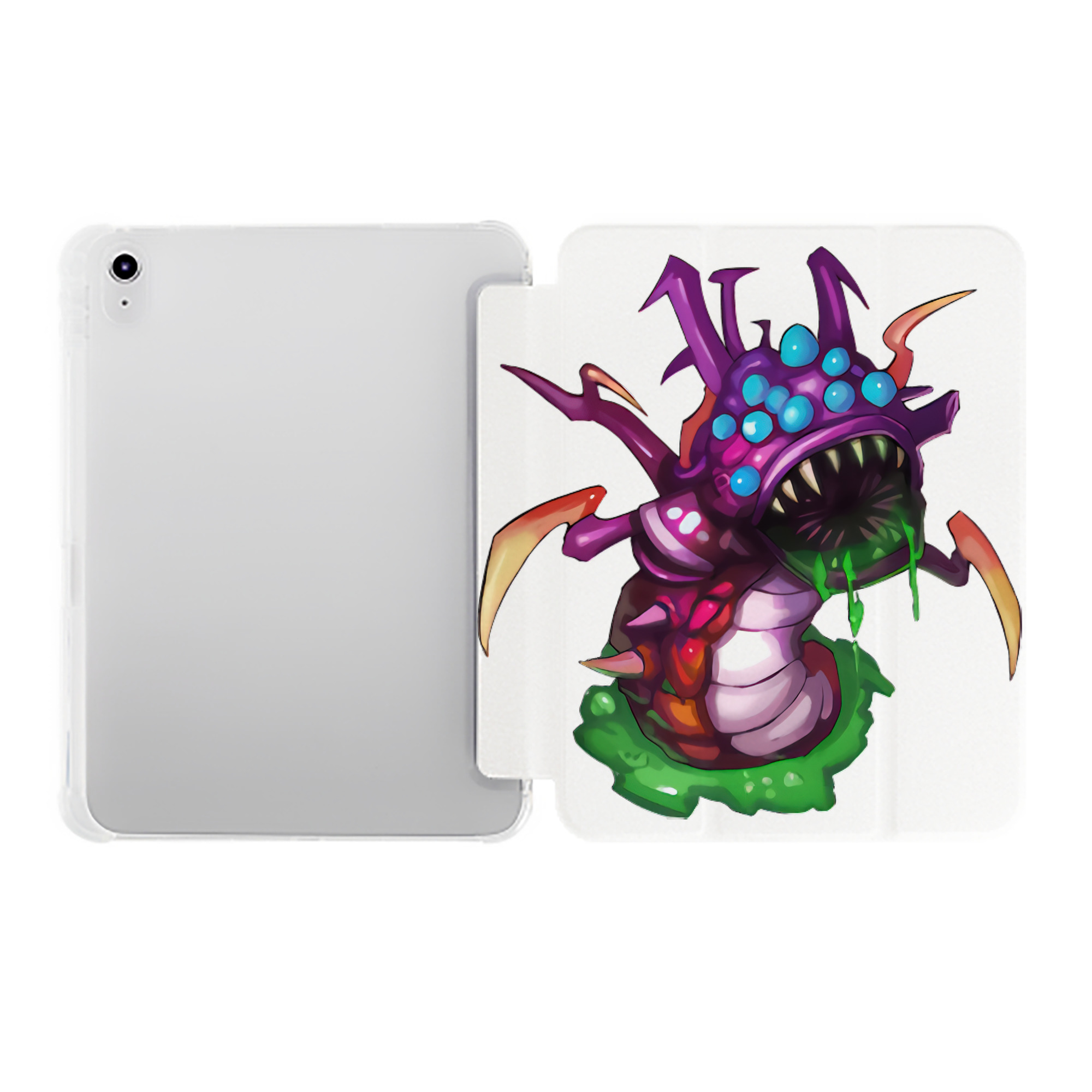 （画像用） リーグ・オブ・レジェンド League of Legends LOL IPad ケース ペン収納付き 三つ折りスタンド PUレザー×シリコン 対応機種9.5/10.5/10.9インチ